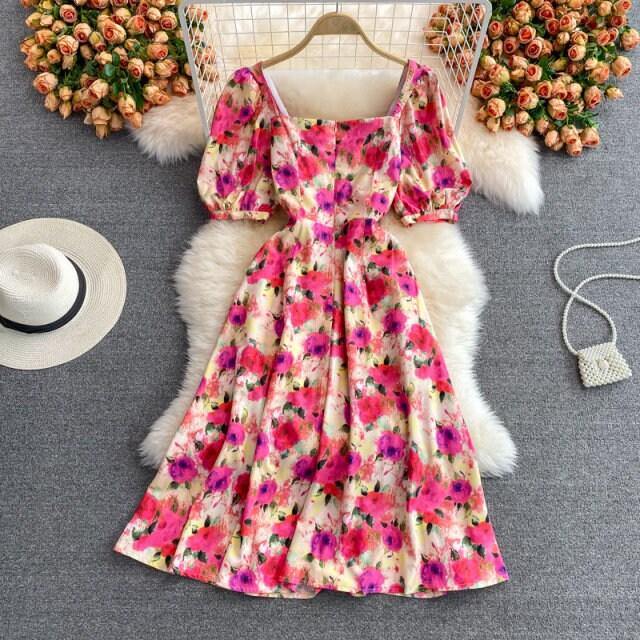 Nary Floral Dress - Label Frenesi Fashion