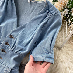 Natalie Mermaid Denim Dress - Label Frenesi Fashion