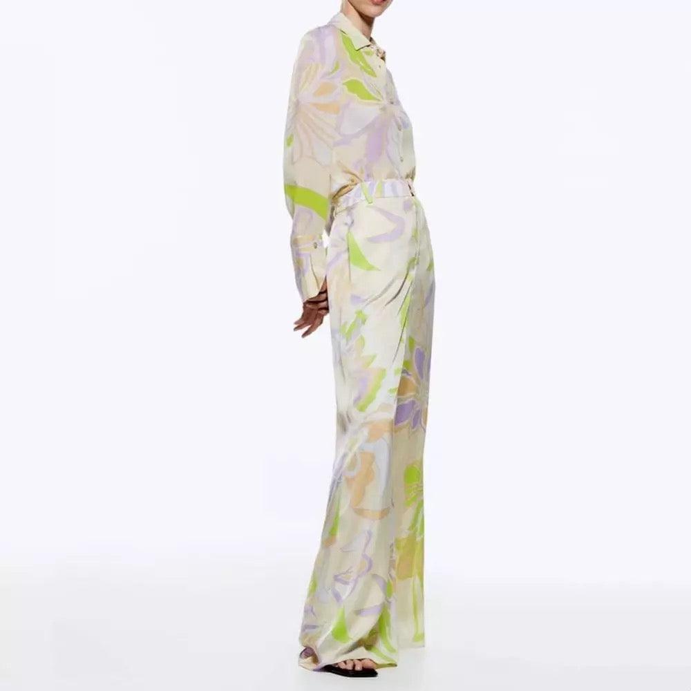 Noah Printed Summer Co-ord - Label Frenesi Fashion