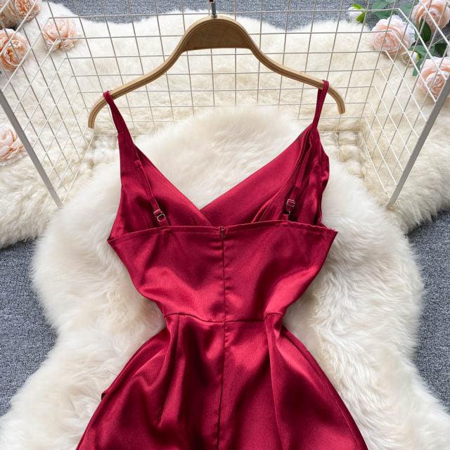 Noreen Satin Slip Dress - Label Frenesi Fashion
