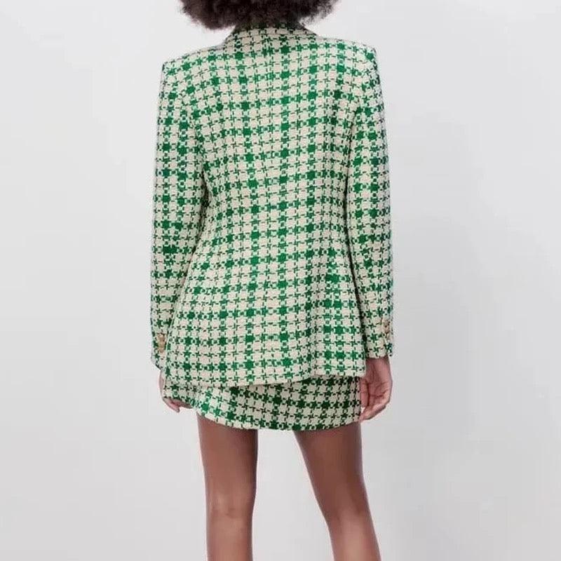 Oliver Tweed Blazer & Skirt Sets - Label Frenesi Fashion