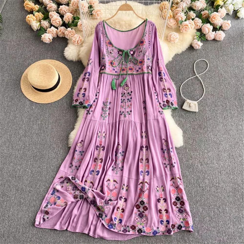 Otis Embroidered Dress - Label Frenesi Fashion