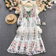 Otis Embroidered Dress - Label Frenesi Fashion