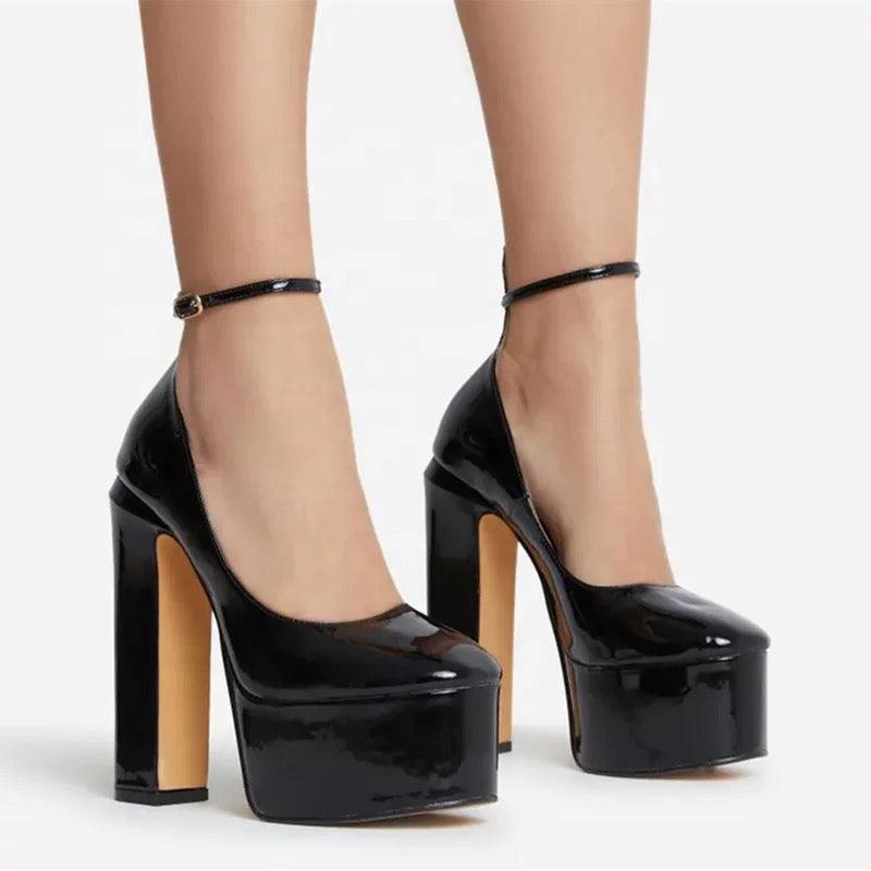 Patent Candy Platform Heels - Label Frenesi Fashion