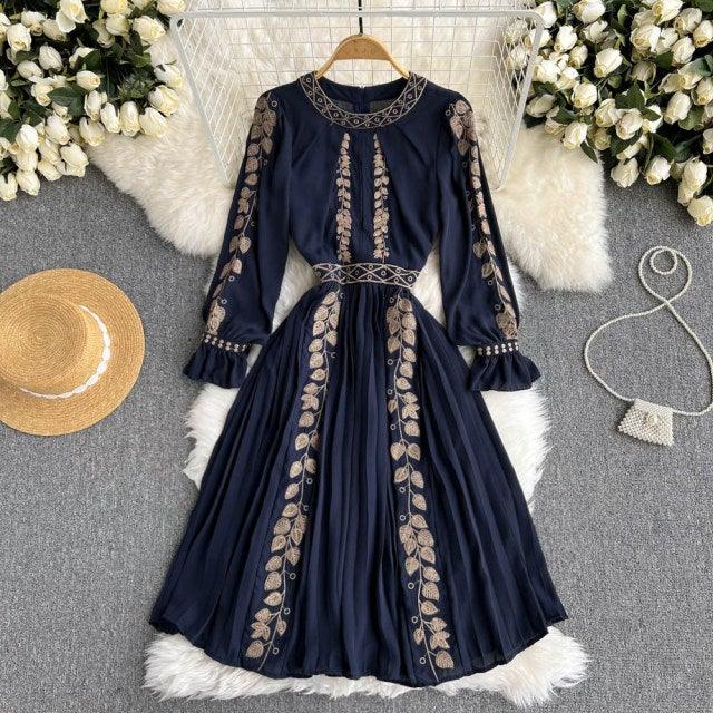 Paula Vintage Midi Dress - Label Frenesi Fashion