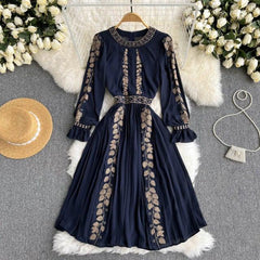 Paula Vintage Midi Dress - Label Frenesi Fashion