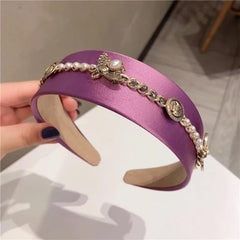 Pearl Bee Embellished Headband - Label Frenesi Fashion