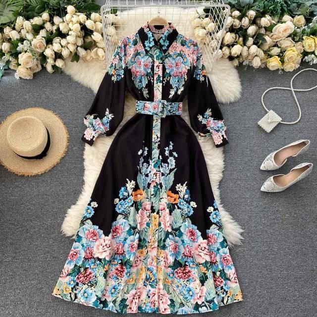 Petra Vintage Dress - Label Frenesi Fashion