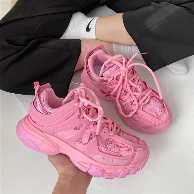 Pink Pump Sneakers - Label Frenesi Fashion