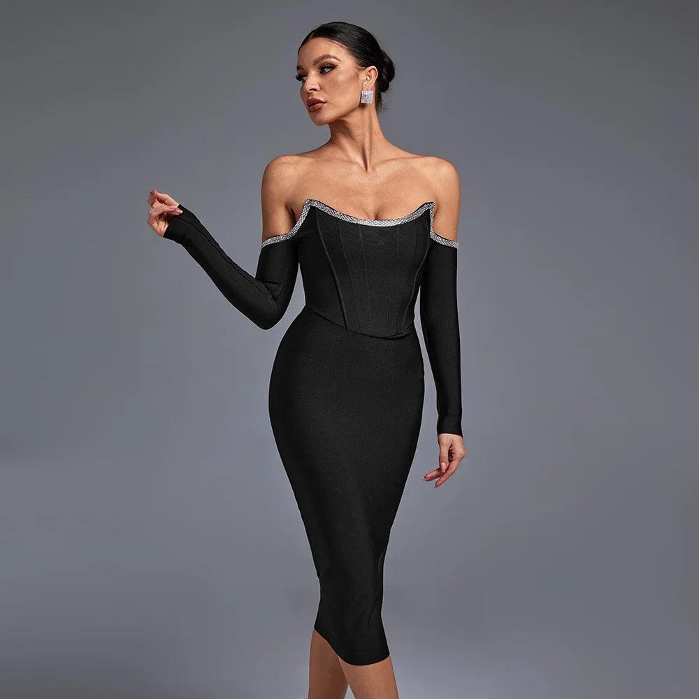 Quinn Bandage Dress - Label Frenesi Fashion