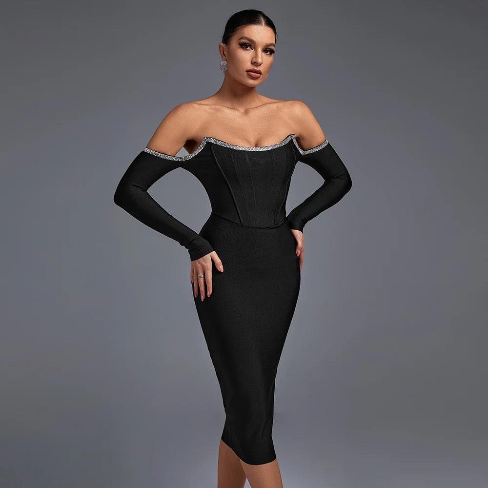 Quinn Bandage Dress - Label Frenesi Fashion