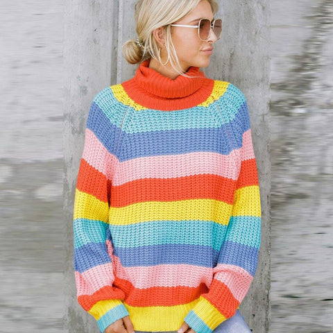 Rainbow Jumper Sweater - Label Frenesi Fashion