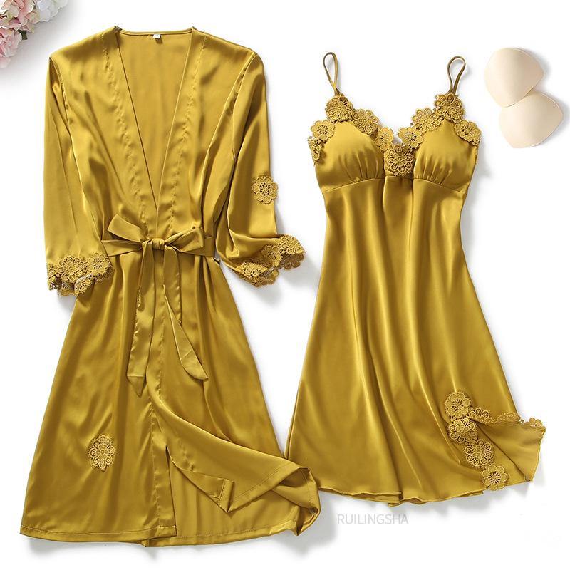 Satin Lace Nightsuit Set - Label Frenesi Fashion