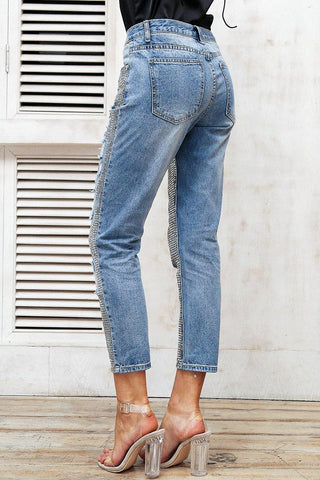 Sequin Jeans - Label Frenesi Fashion