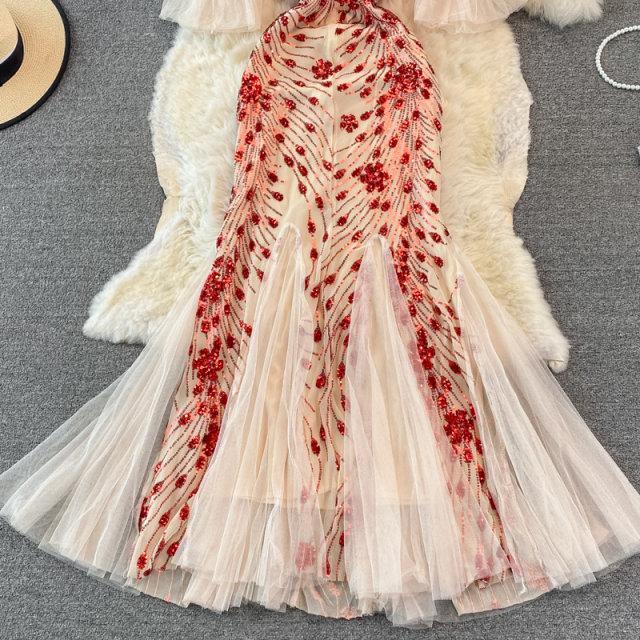 Sequin Mermaid Cocktail Dress - Label Frenesi Fashion