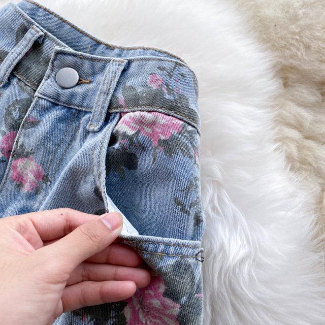 Stella Floral Jeans - Label Frenesi Fashion