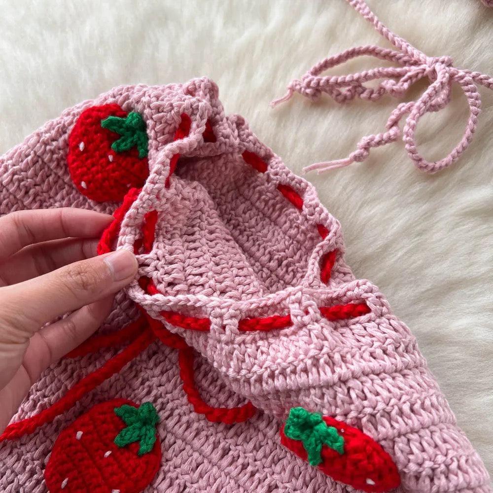Strawberry Crochet Sets - Label Frenesi Fashion
