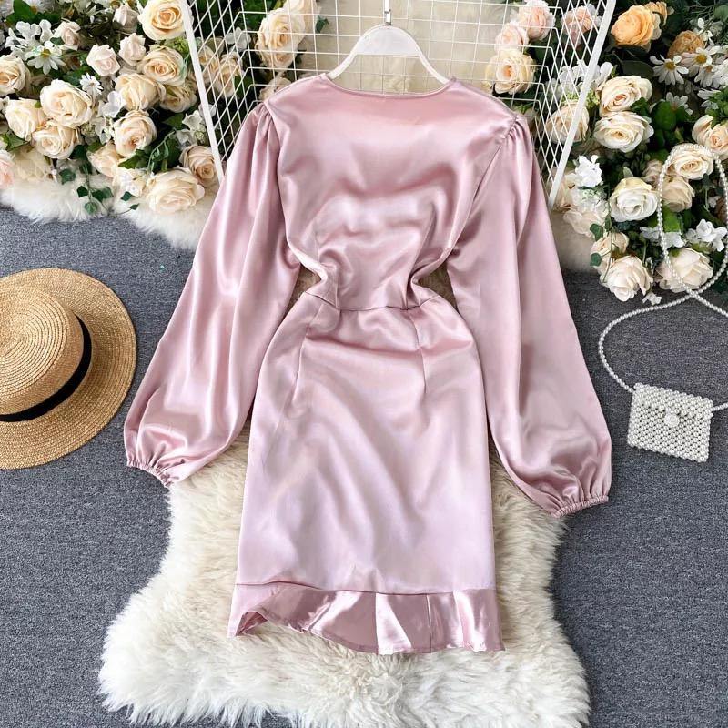Sutton Satin Dress - Label Frenesi Fashion