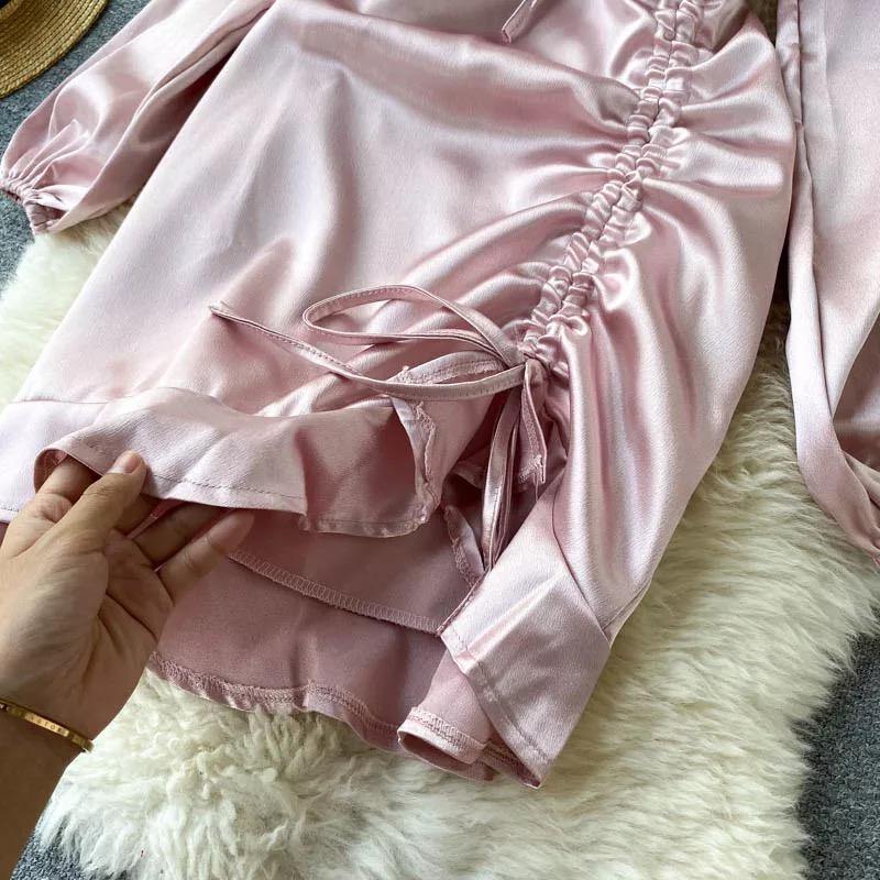 Sutton Satin Dress - Label Frenesi Fashion