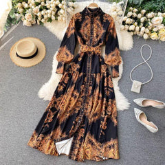 Swiss Printed Dress - Label Frenesi Fashion