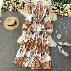 Swiss Printed Dress - Label Frenesi Fashion