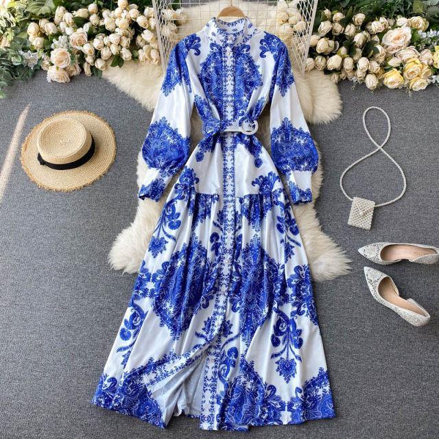 Swiss Printed Dress - Label Frenesi Fashion