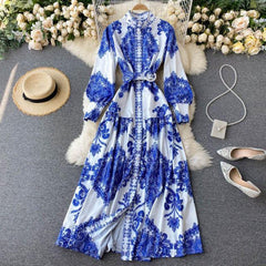 Swiss Printed Dress - Label Frenesi Fashion