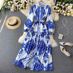 Swiss Printed Dress - Label Frenesi Fashion