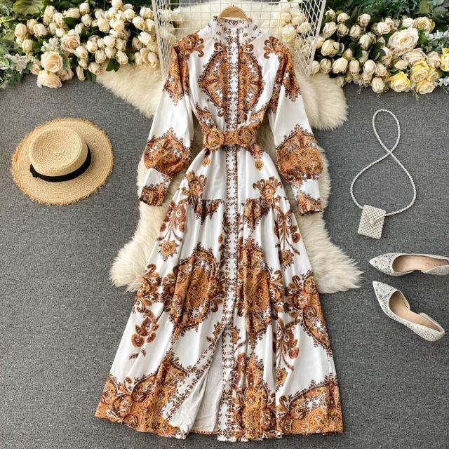 Swiss Printed Dress - Label Frenesi Fashion