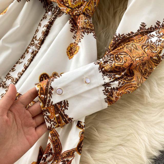 Swiss Printed Dress - Label Frenesi Fashion
