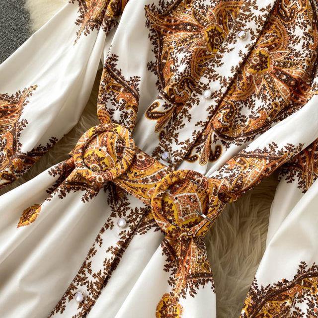Swiss Printed Dress - Label Frenesi Fashion