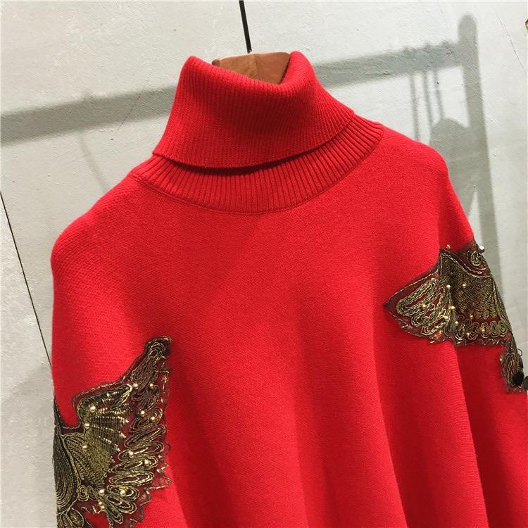 Turtleneck Eagle Cape - Label Frenesi Fashion