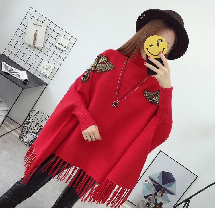 Turtleneck Eagle Cape - Label Frenesi Fashion