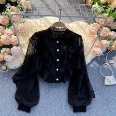 Venice Ruffle Blouse - Label Frenesi Fashion