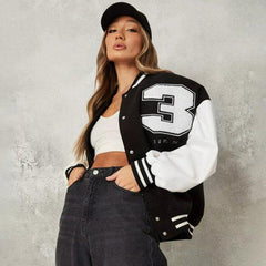 Wisconsin Baseball Jacket - Label Frenesi Fashion