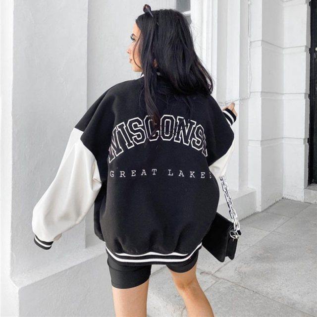 Wisconsin Baseball Jacket - Label Frenesi Fashion